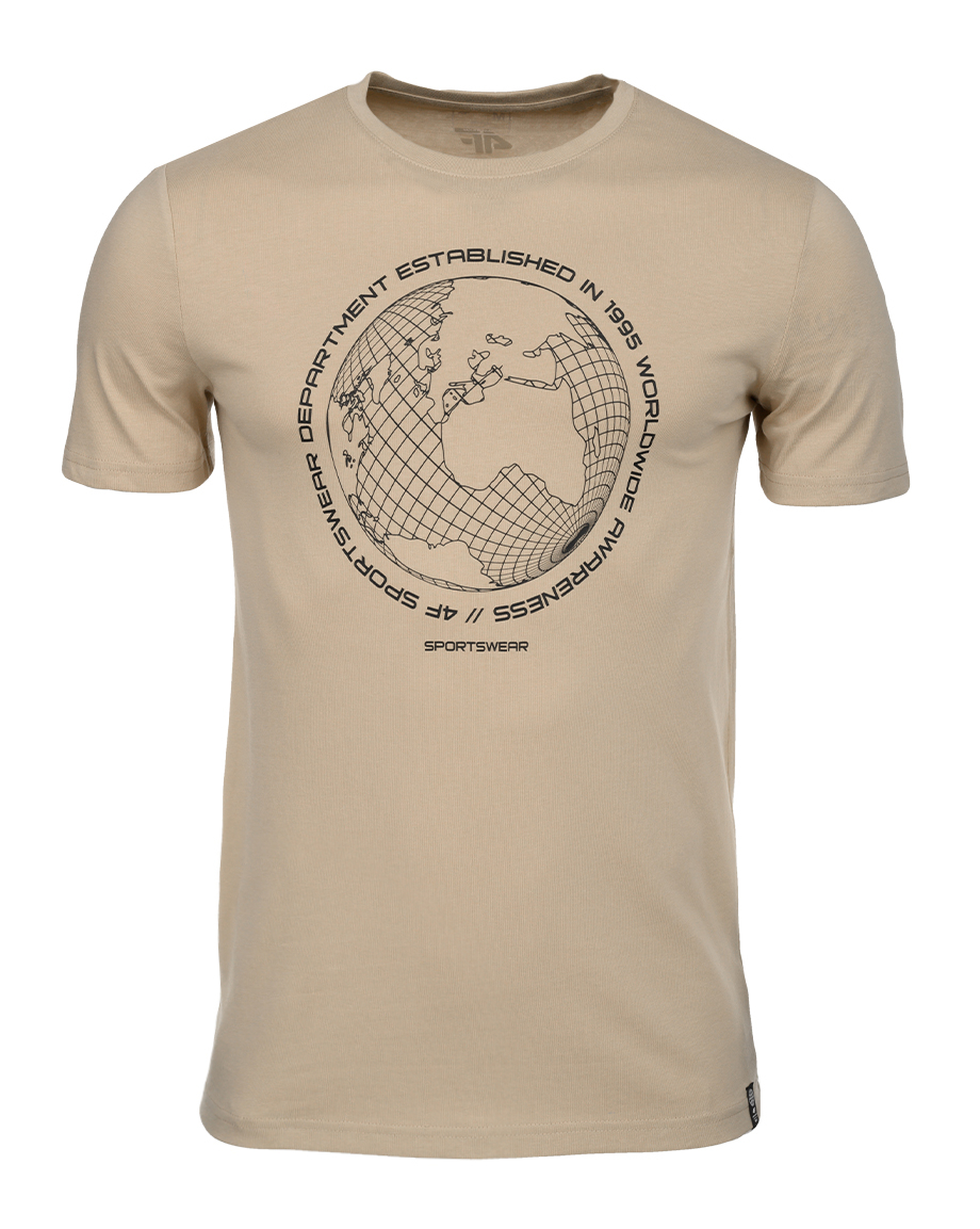 

4F Koszulka męska tshirt sportowy bawełna r.L