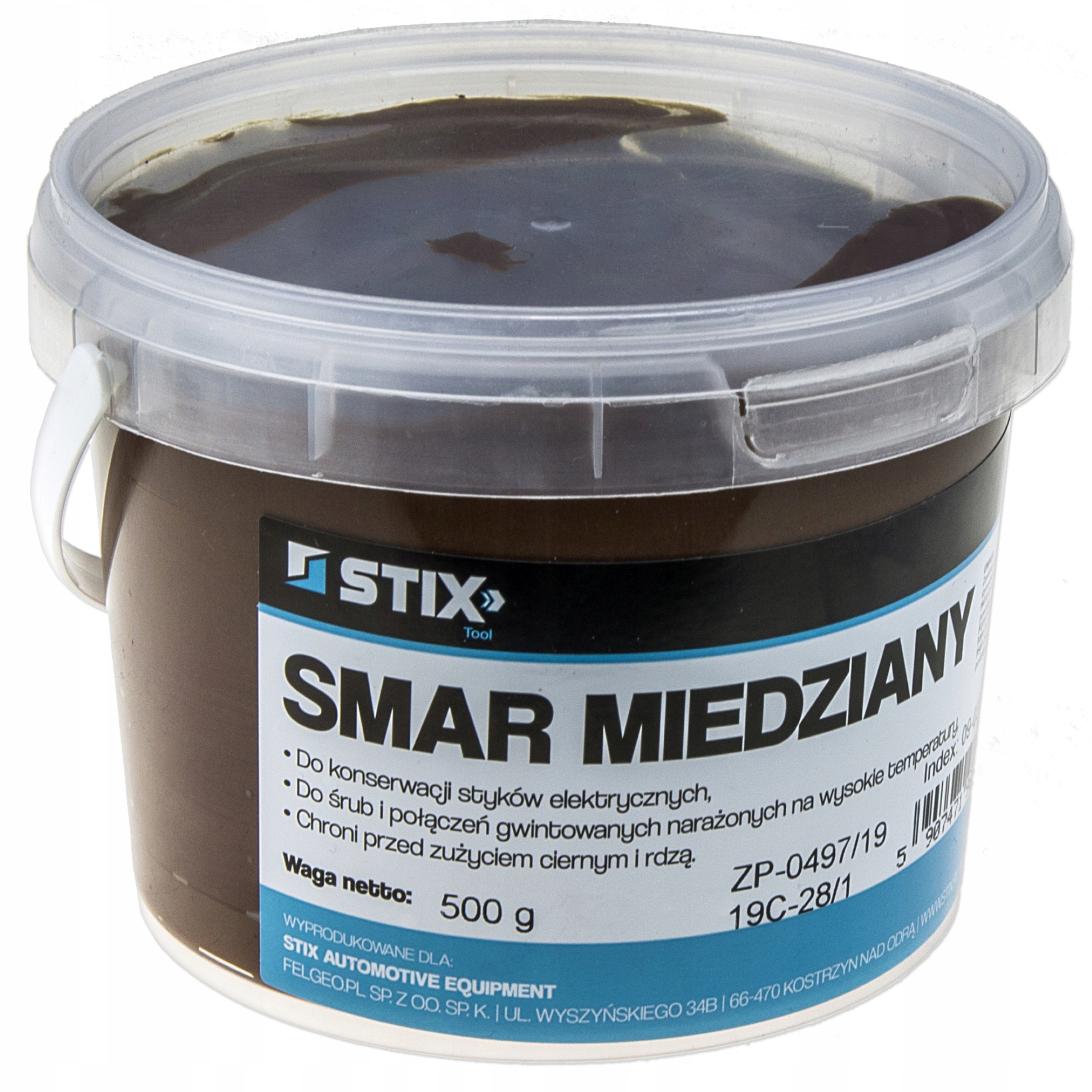 PASTA MIEDZIANA SMAR MIEDZIOWY PRZECIWZAPIECZENIOWY 500G DO GWINTÓW - STIX