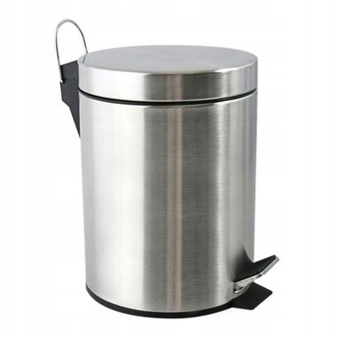 Levně Odpadkový koš Msv s pedálem, 5 l, kartáčovaná nerezová ocel