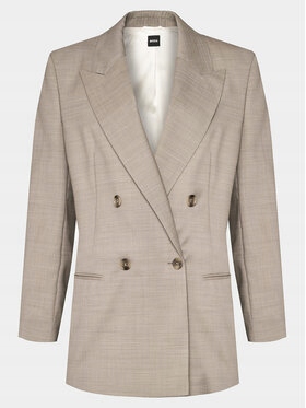 Boss Damskie Marynarka Hugo Boss-50505587 Jarmina 10254925 01 988 Beżowy