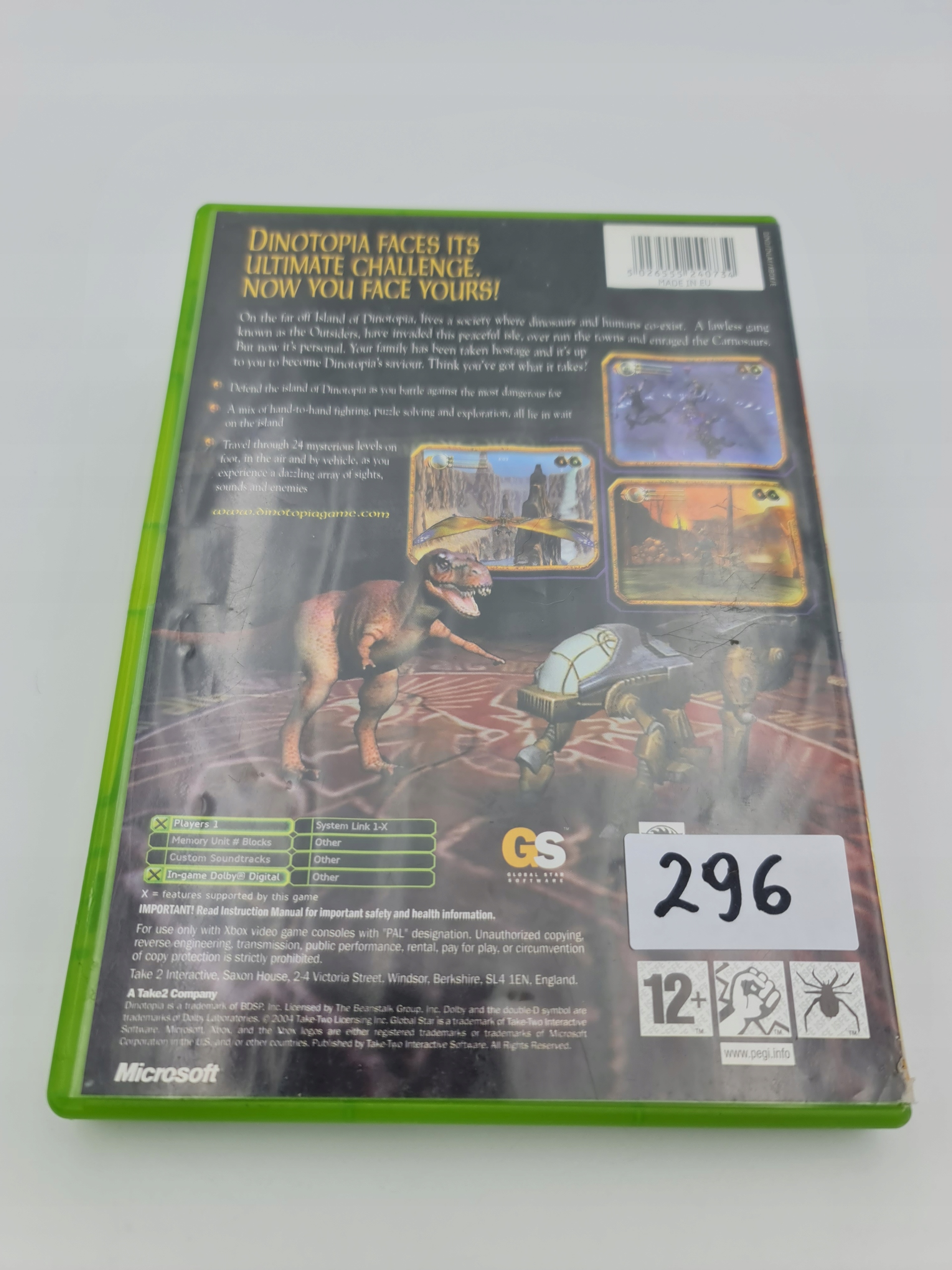 XBOX DINOTOPIA THE SUNSTONE ODYSSEY Platforma Microsoft Xbox