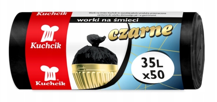 

Kuchcik 2712 Worki Na Śmieci Czarne 35L x 50SZT