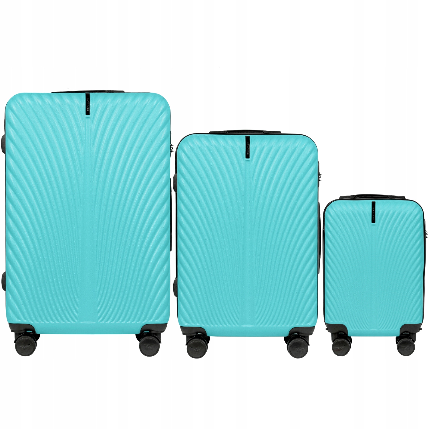 Sada cestovních kufrů Wings Abs+ Sada 3 zavazadel na 4 kolečkách, prostorná
