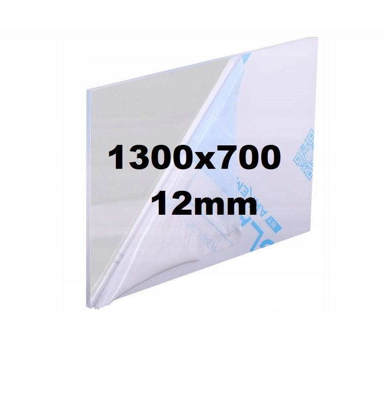 Pleksi /plexi Pleksa /plexa Bezbarvá na míru 1300x700x12mm Akrylová Deska