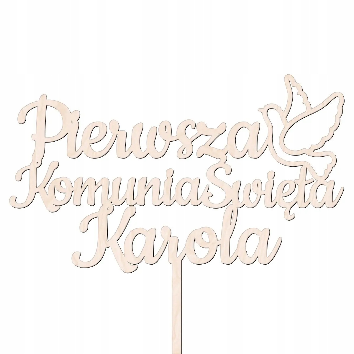 

Topper Napis na tort Pierwsza Komunia święta Dekor