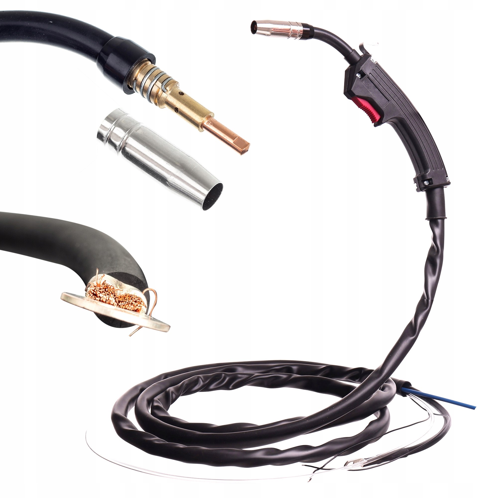 Svařovací Držák Mig/mag S Kabelem 2,8 M 2,5 M Pracovní Plynový Ventil