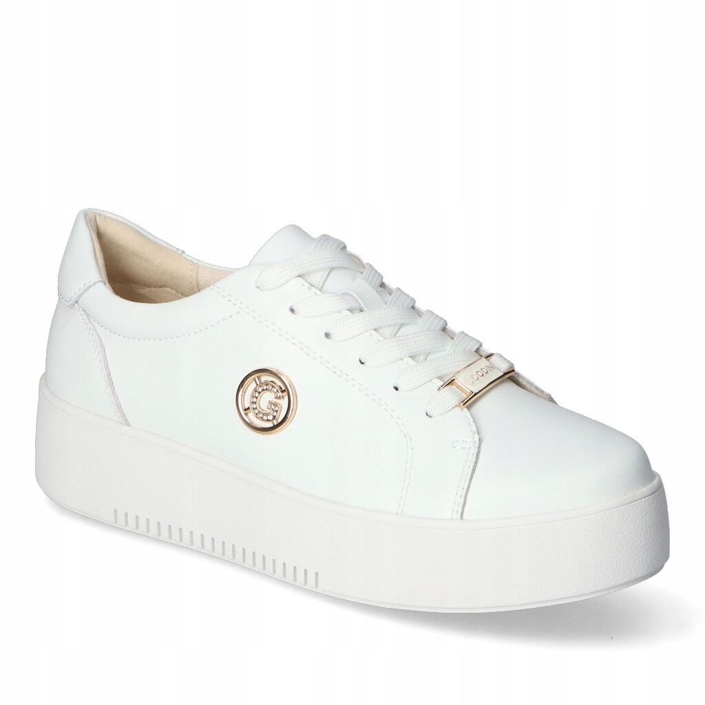 Sneakersy Goodin GD-XW-1008-1 Białe lico Złote ozdoby 41
