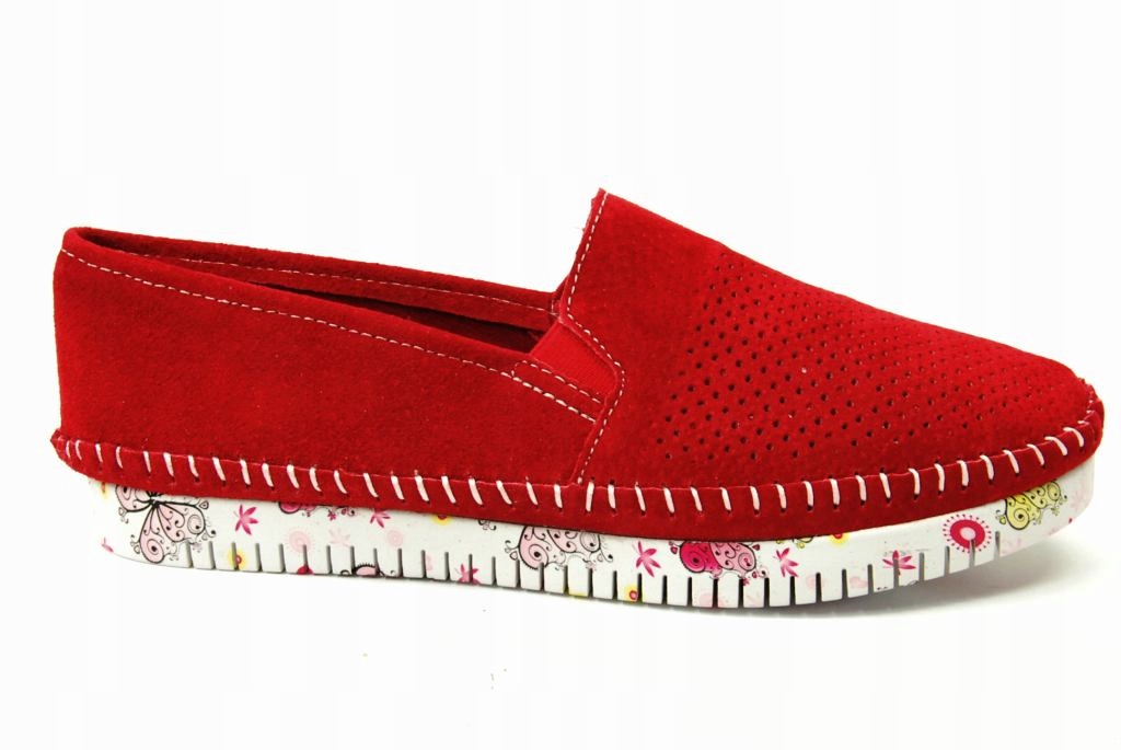 

Lanqier 46C1671 slippersy Czerwone Skóra r. 38