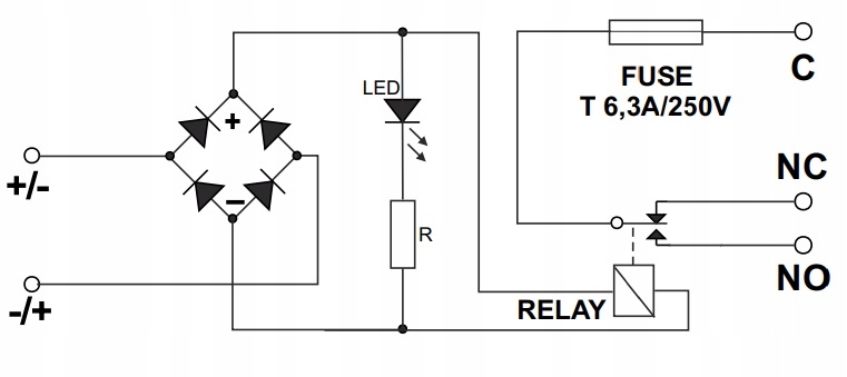 Moduł przekaźnikowy AWZ-514 pulsar Waga produktu z opakowaniem jednostkowym 0.06 kg