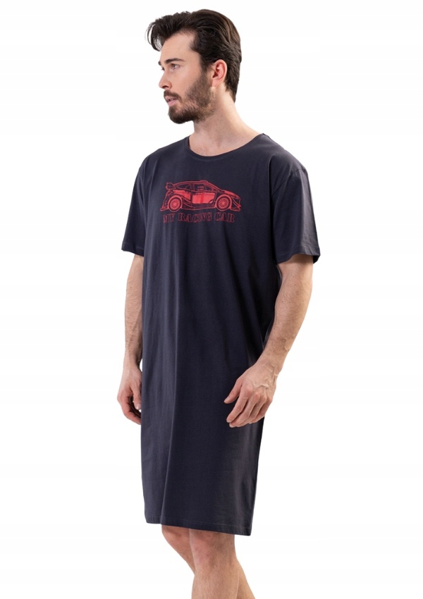 Pánská Noční Košile Auto Závodní Dlouhé Tričko Na Spaní M