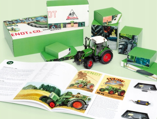 Адвент-календарь Fendt Traktor, сборная металлическая модель Fendt 313 Vario со звуком — фото 3