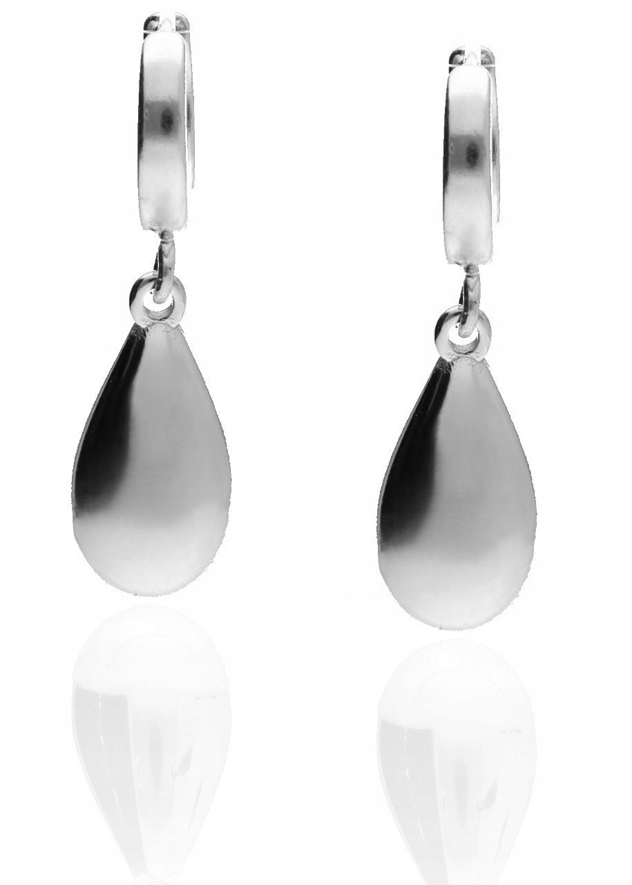 Závěsné náušnice slza rampouchy anglické zapínání stříbro 925