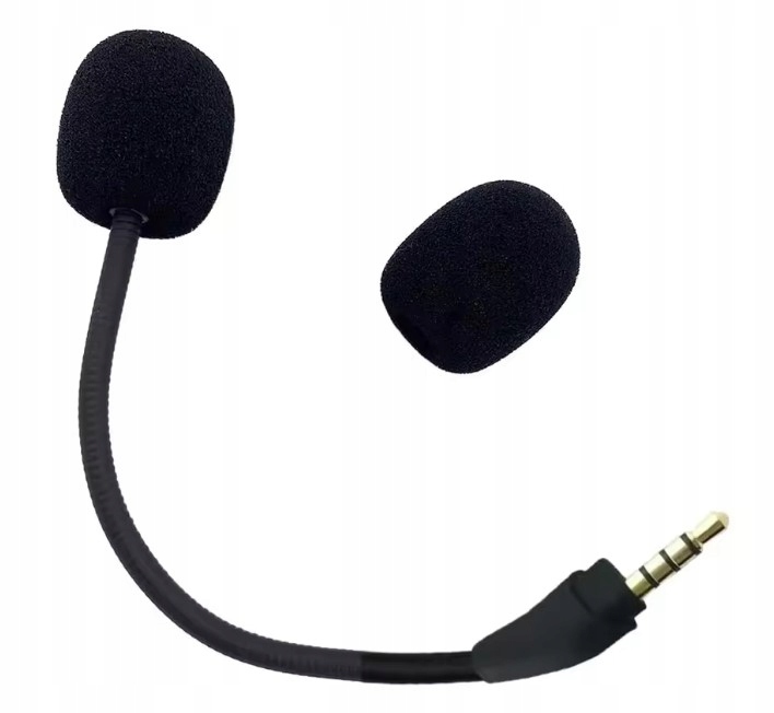 Mic replacement 3.5mm detachable game microphone for hyper x cloud ii wirel