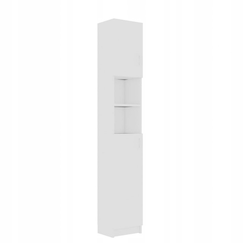 Kúpeľňová skrinka biela stojaca STĺpik REGÁL 190cm