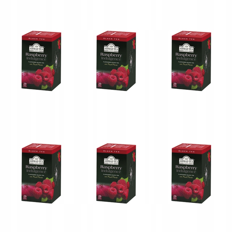 Raspberry Tea Ahmad Tea – 20 hliníkových sáčků X6