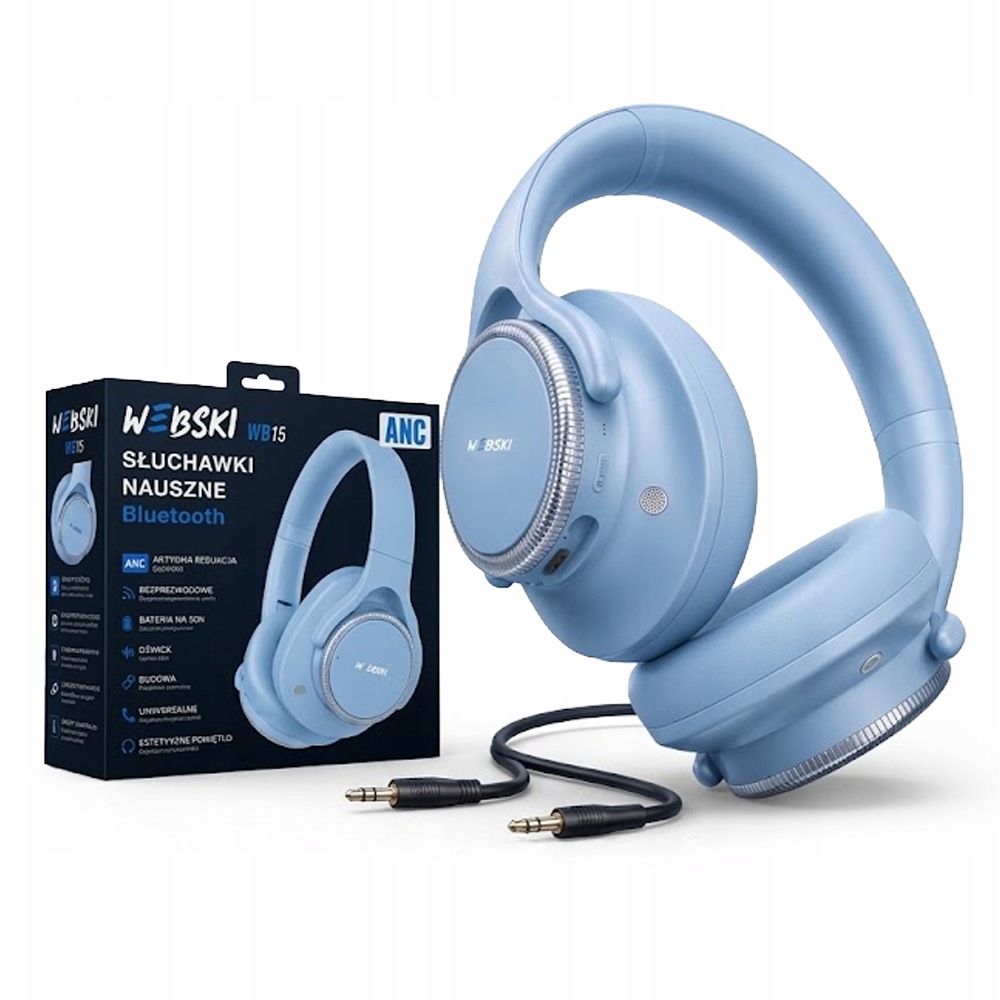 Bezdrátová Sluchátka Do Uší Bluetooth 6.0 Anc, Mikrofon Webski
