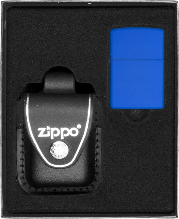 Zestaw ZIPPO Zapalniczka BLUE MATTE prezentowy*nr3
