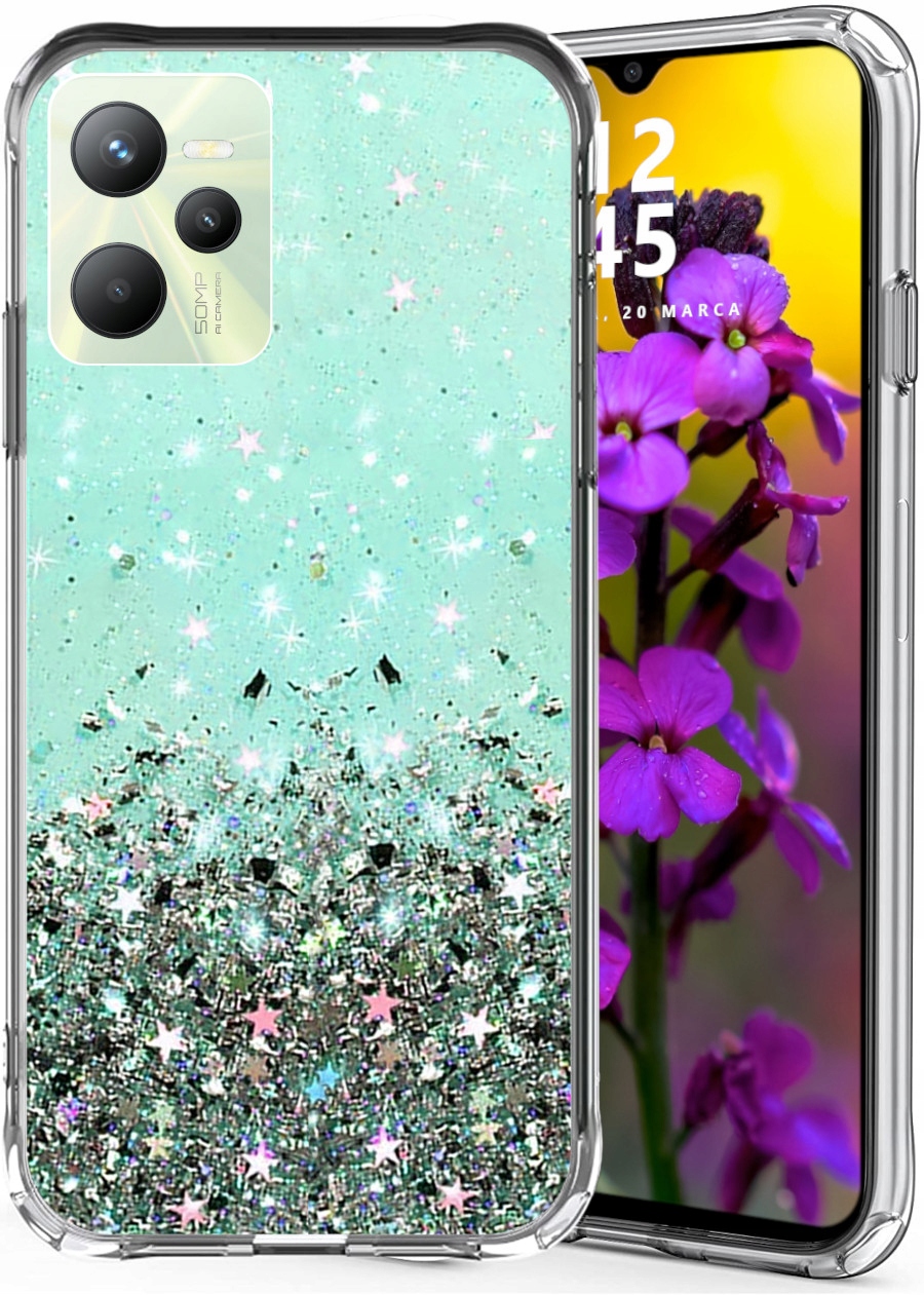 

Etui do Realme C35 Glitter Case Brokat Szkło