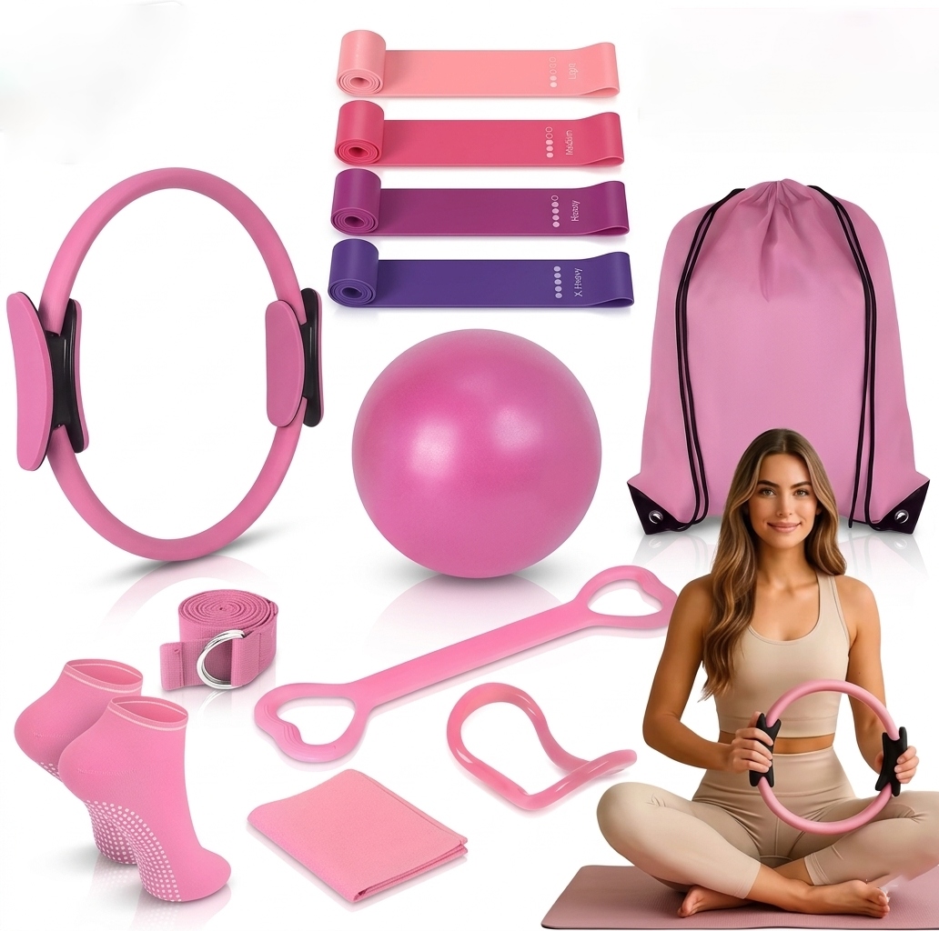 Zestaw do pilatesu joga 14w1gumy domowa siłownia schudnij po wielkanocy