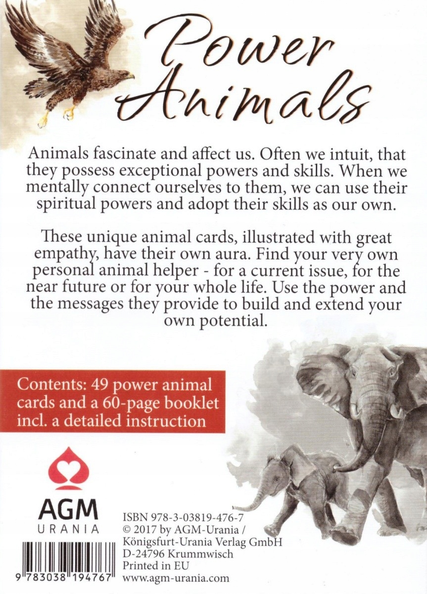 CARTAMUNDI Karty Tarot Power Animal Cards EAN (GTIN) 9783038194767
