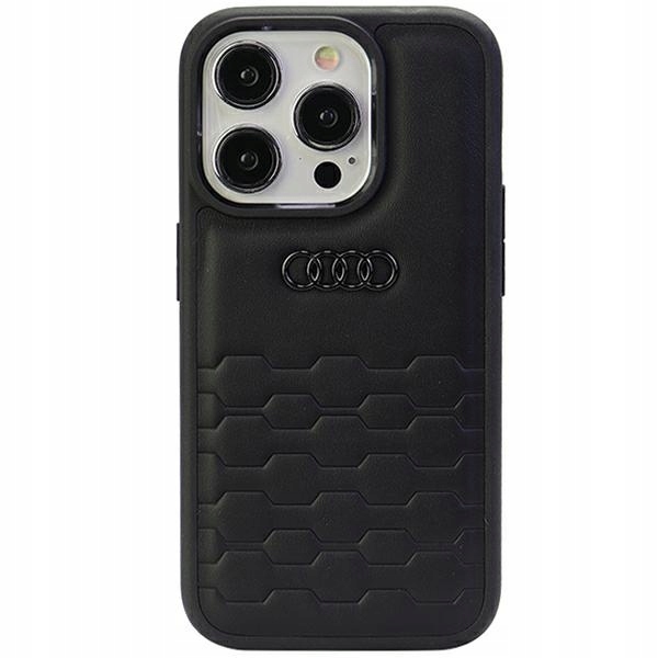 Audi Gt Synthetic Leather etui case obudowa iPhone 15 Pro 6.1" czarny