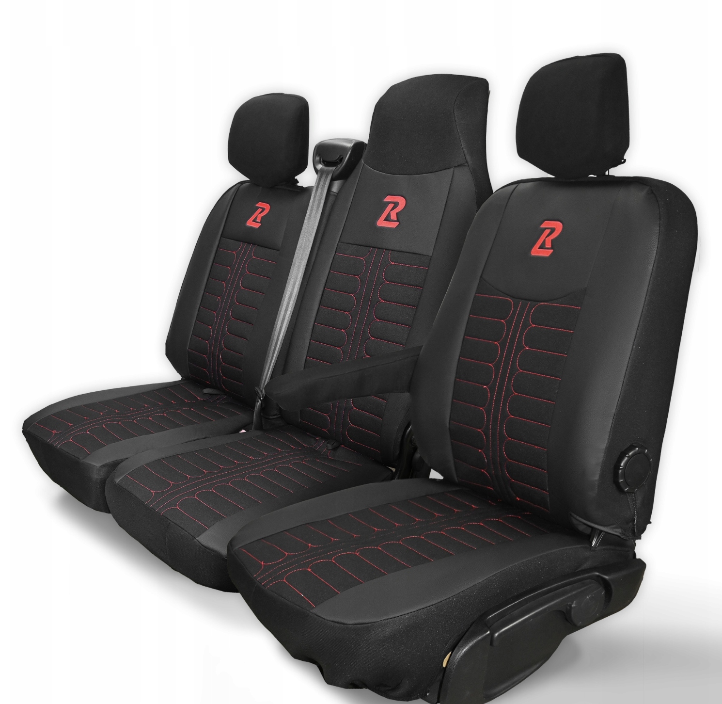 Poťahy na sedadlá Tornado Renault Master 3 Movano B NV400 červené meracie