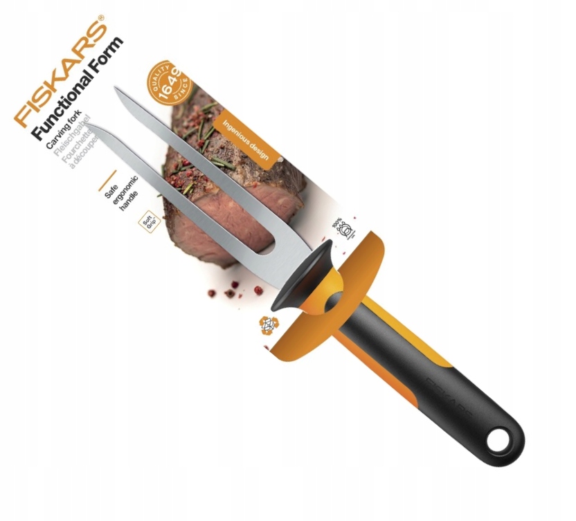 FISKARS SZPIKULEC WIDELEC DO MIĘSA MIĘS STEKA STALOWY OSTRY 11CM FF EAN (GTIN) 6424002012931