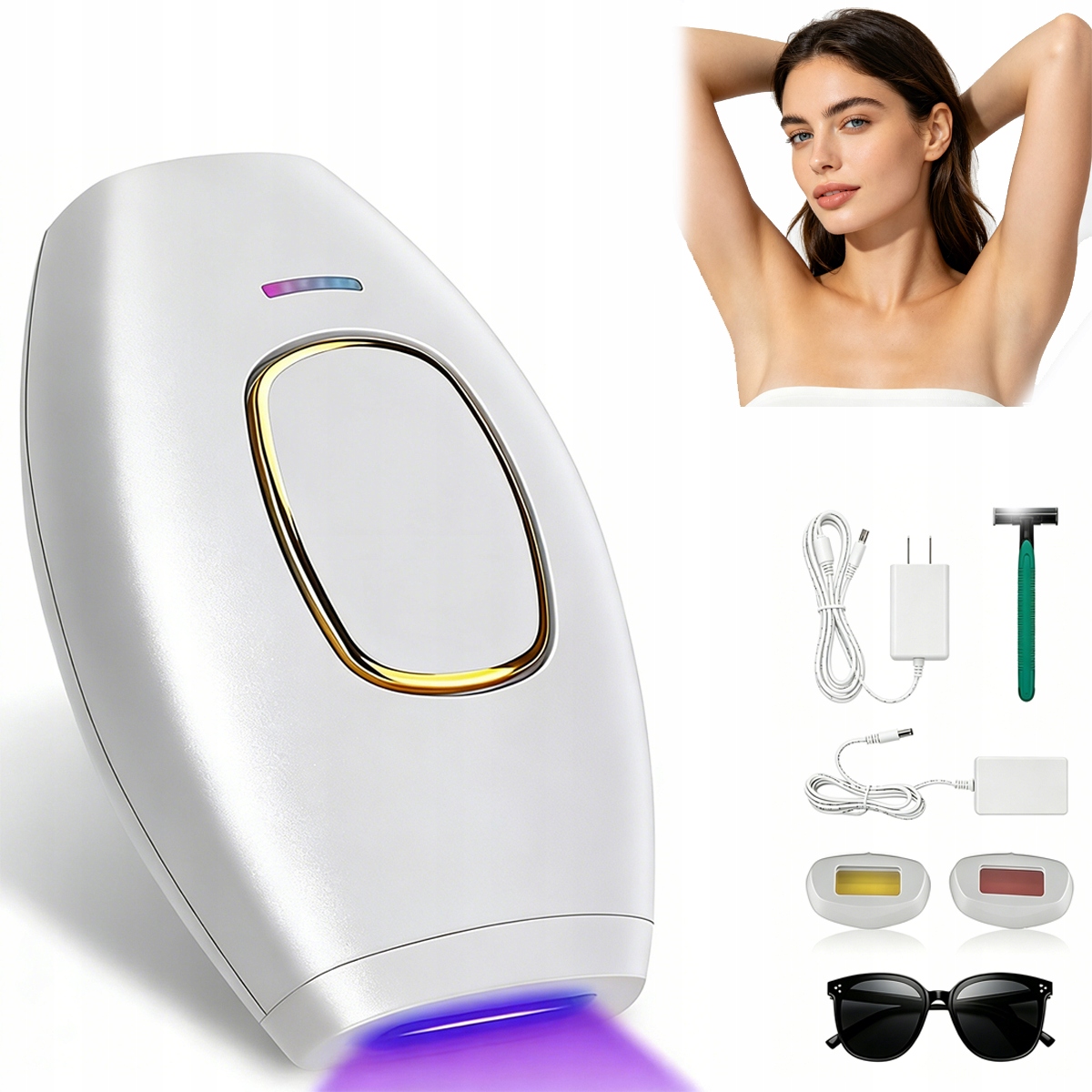 2026 Nowy Depilator Laserowy Ipl Mocny Bezbolesny Bikini Duży Zestaw