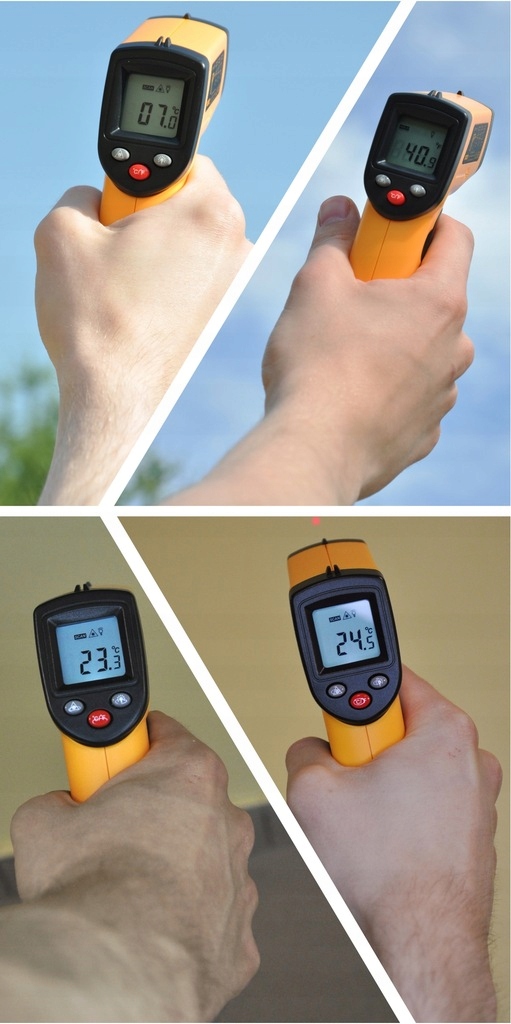 PIROMETR TERMOMETR LASEROWY BEZDOTYKOWY MIERNIK NA PODCZERWIEŃ -50 +530°C Marka Benetech