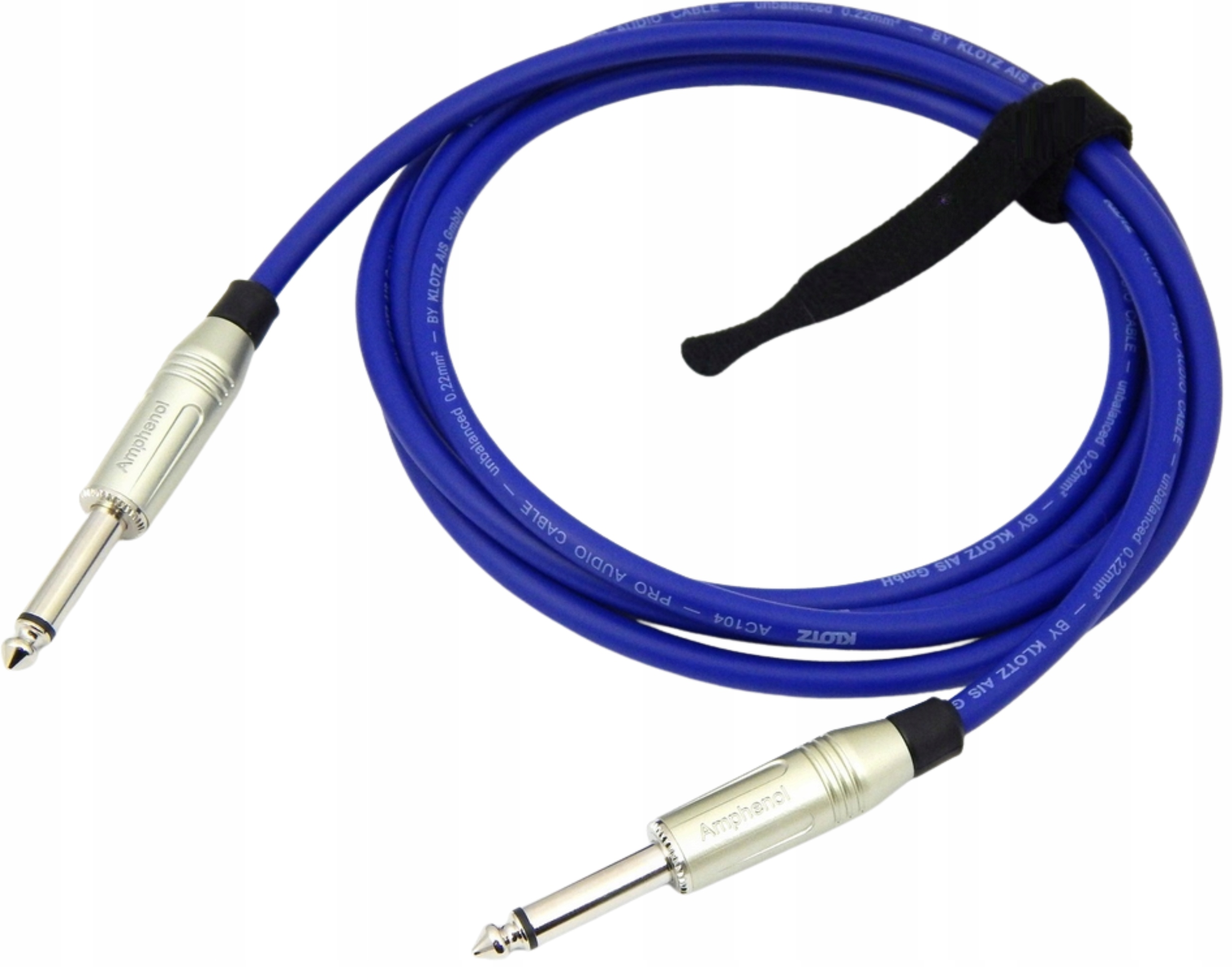 Klotz Kytarový Instrumentální Kabel Pro Efekty Jack 6,3mm Jednoduchý 10m Blue