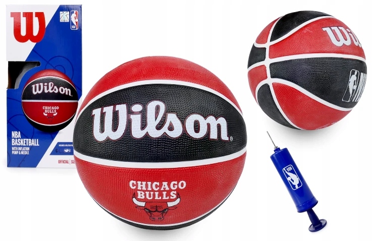 Piłka do koszykówki Wilson Chicago Bulls Nba pompka