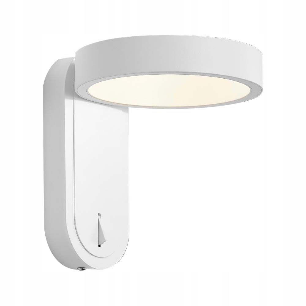 Nástenná Led otočná lampa biela s vypínačom do spálne nad posteľ V-tac