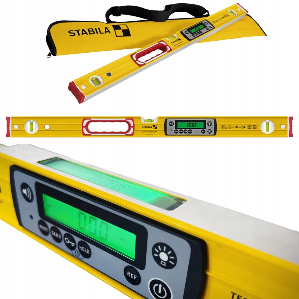 Poziomica elektroniczna z wyświetlaczem LCD IP67 Stabila Tech 196 DL 81cm