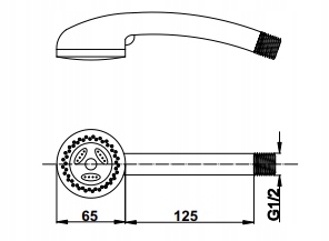 SŁUCHAWKA RĄCZKA PRYSZNICOWA NATRYSKOWA PRYSZNIC Marka Hydroland