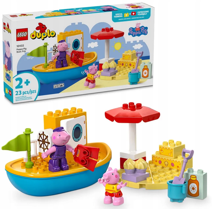 Lego Duplo 10432 Peppa a výlet lodí