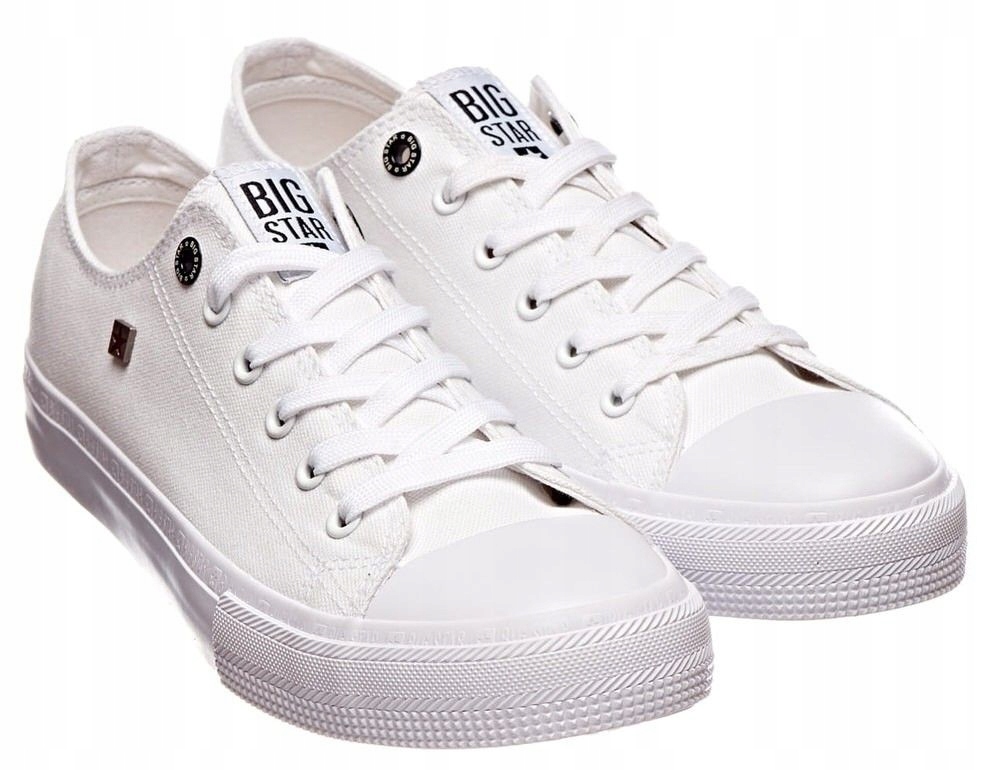 BUTY DAMSKIE BIG STAR TRAMPKI TENISÓWKI SPORTOWE Model AA274010 WHITE BS