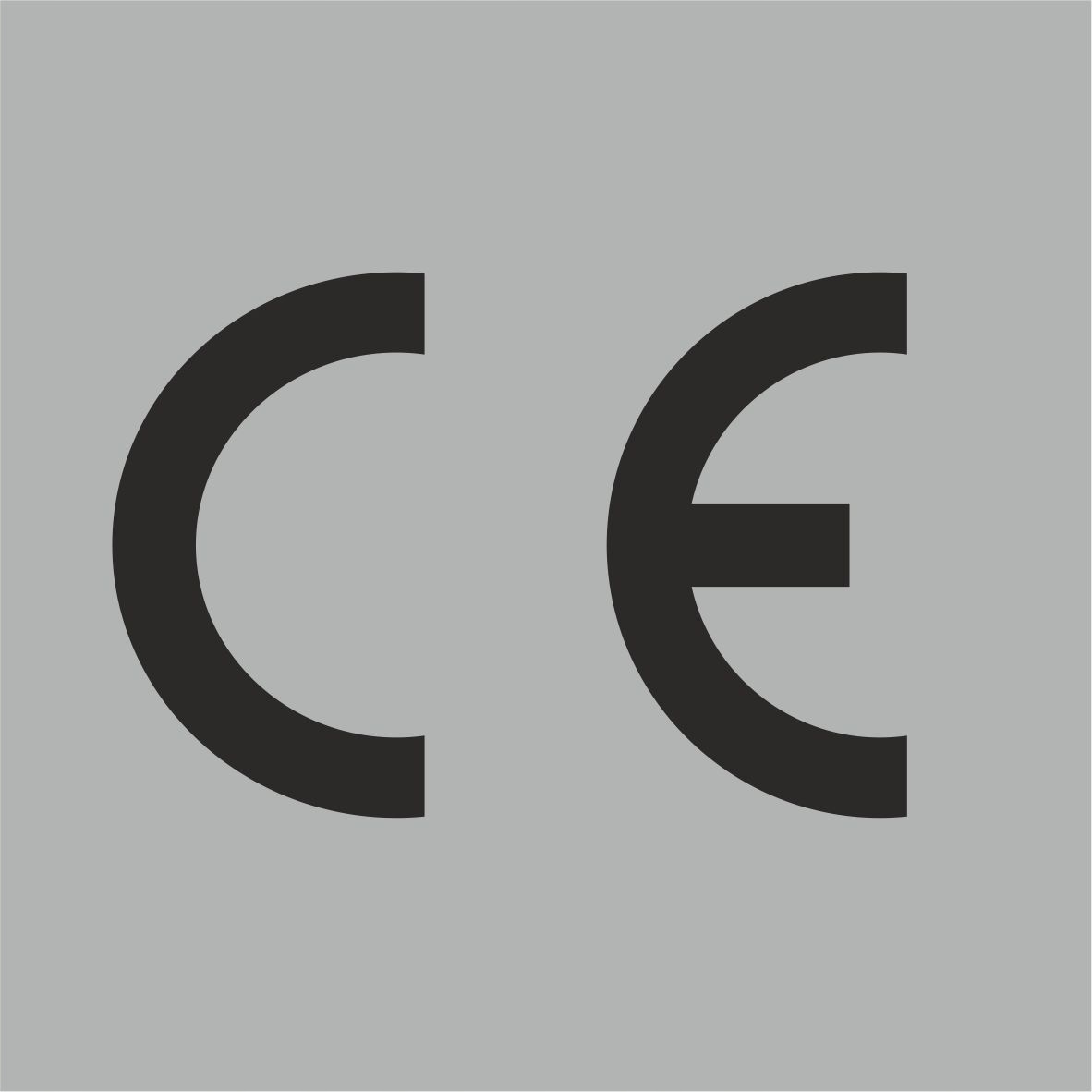 Certifikát Ce, značka Ce nálepka 500 ks 10 mm šedá