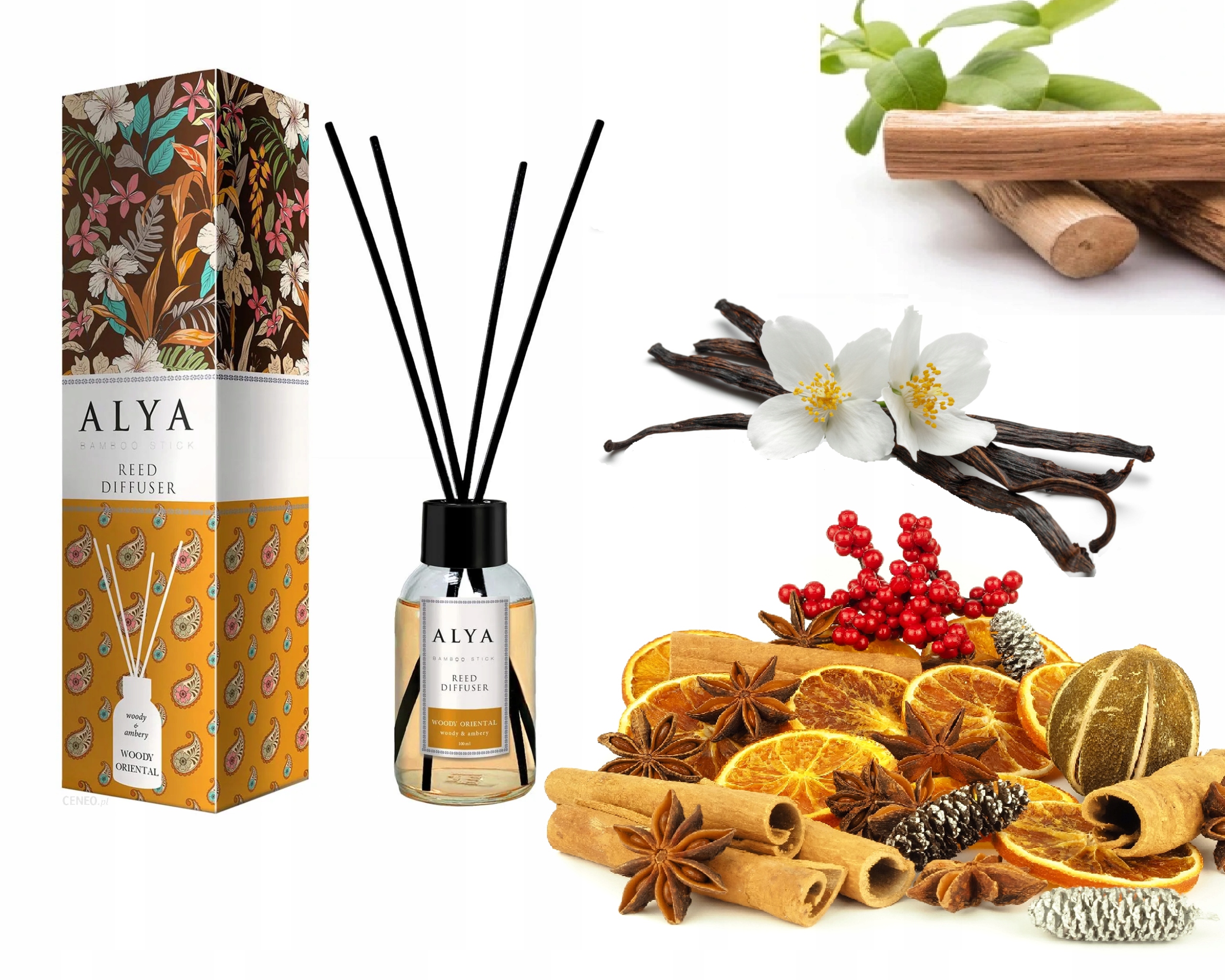 ALYA HOME PATYCZKI ZAPACHOWE 100ml DYFUZOR ZAPACH DO DOMU ODŚWIEŻACZ NEW Kod producenta ZAPACH ALYA