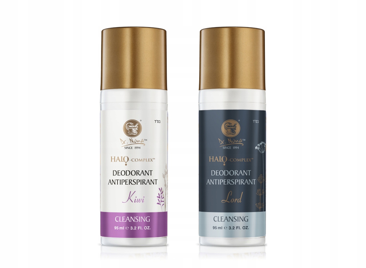 Antiperspirant Dr Nona Kiwi dámský a Lord pánský roll-on v kuličce 95 ml