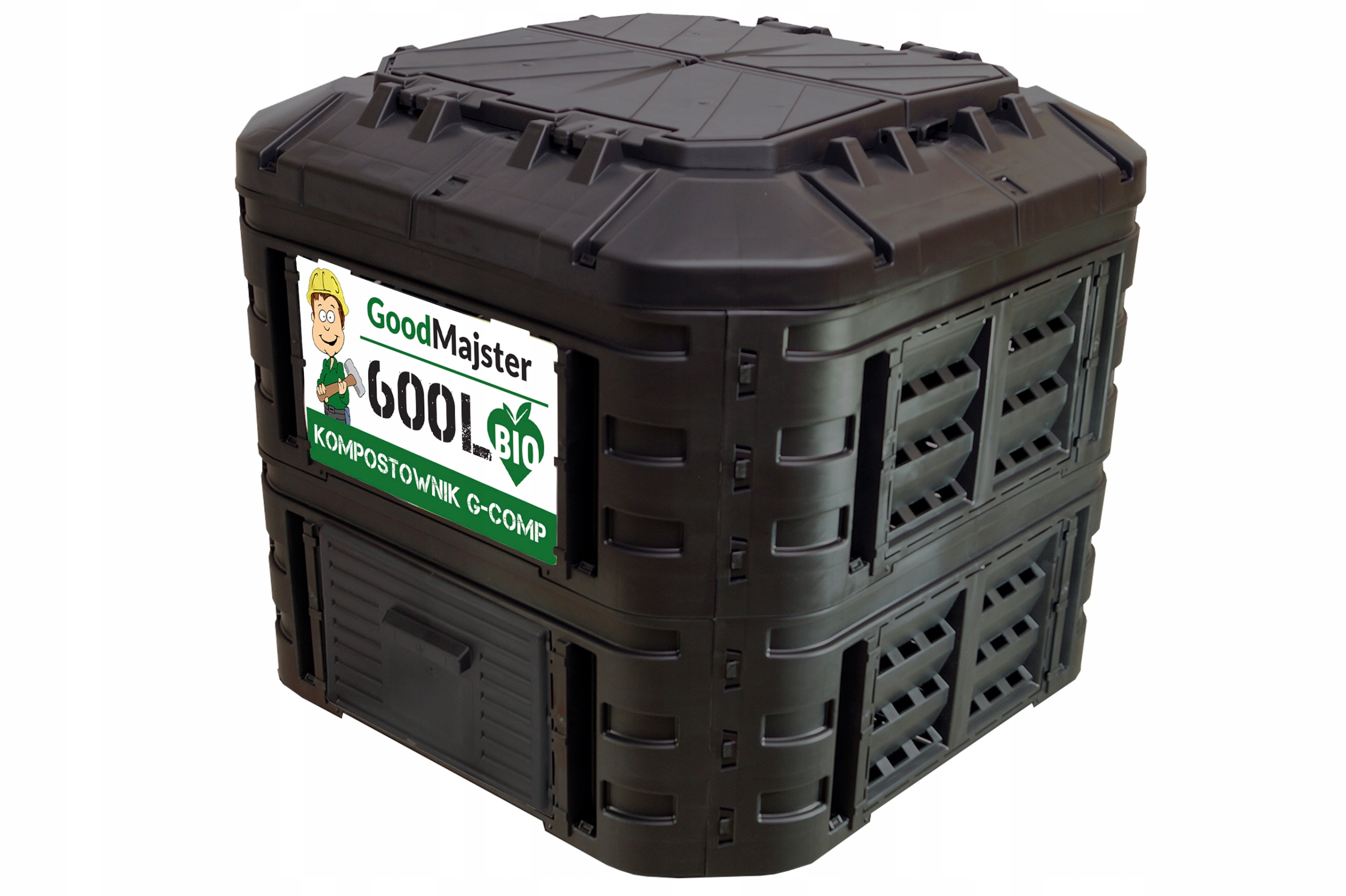 KOMPOSTOWNIK MODUŁOWY 600L CZARNY G-COMP POLSKI Producent GoodMajster