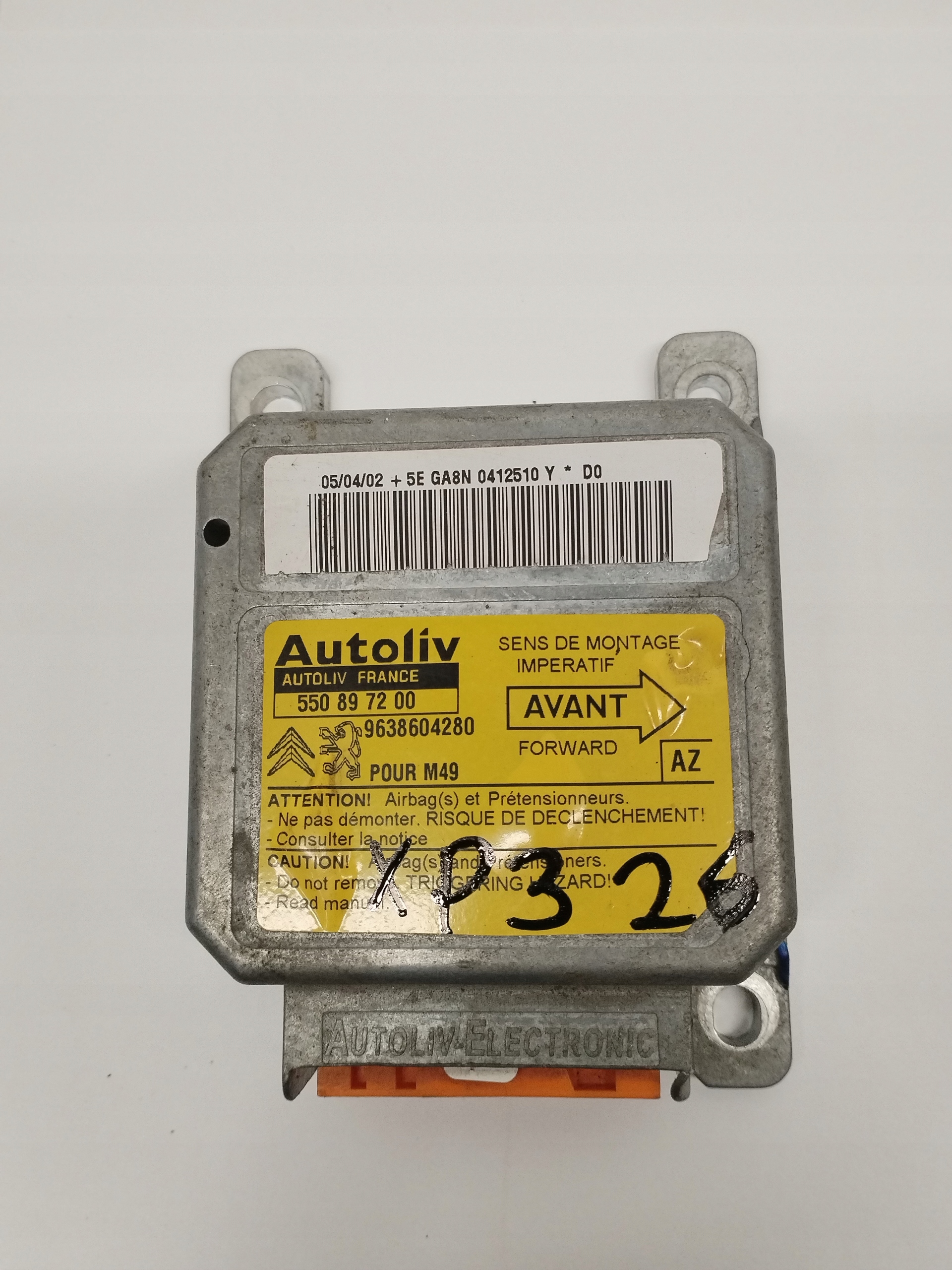 modulo sensor airbag Peugeot Partner 9638604280