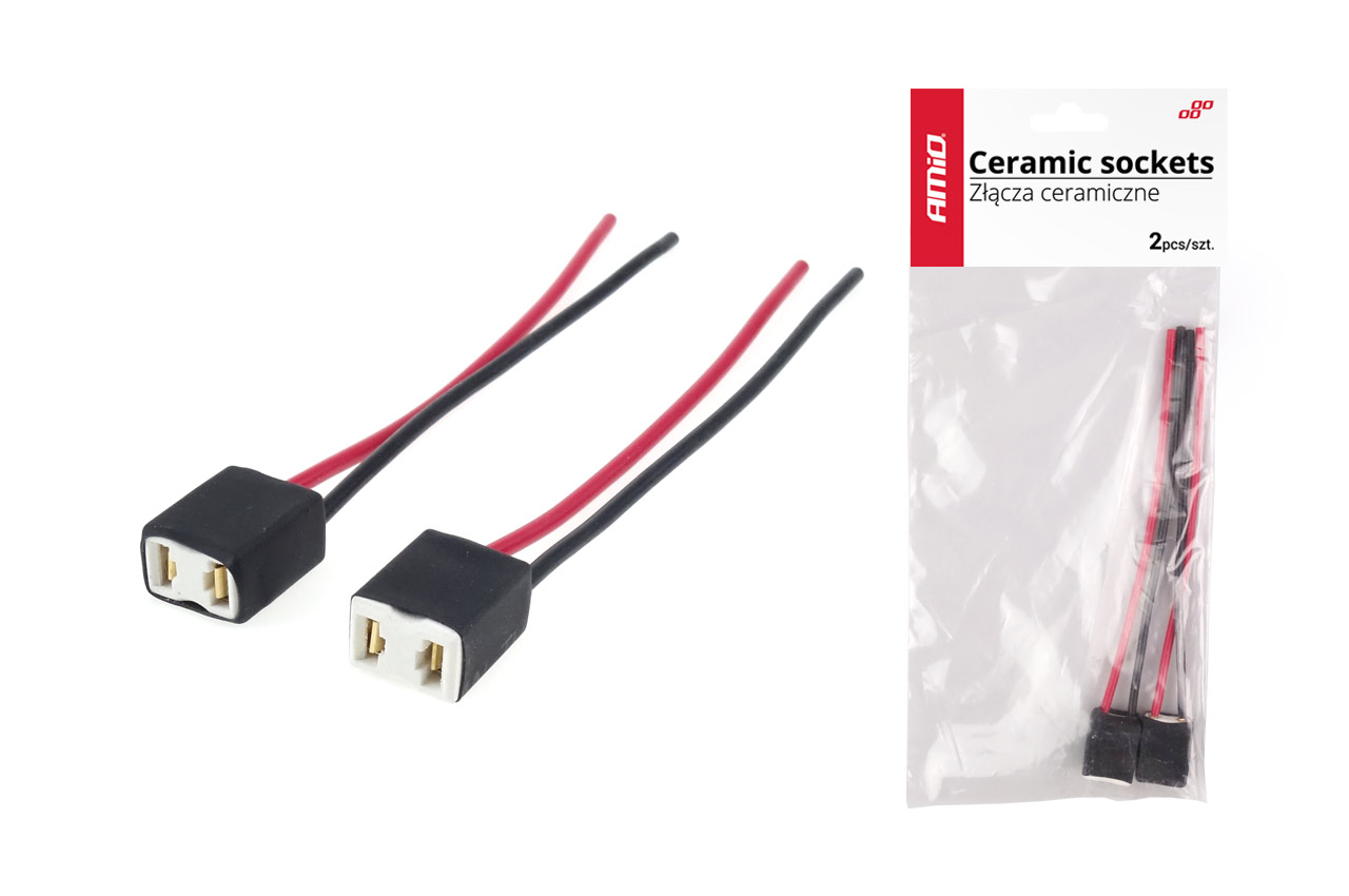 

2x Złącza kostki ceramiczne do żarówek H7