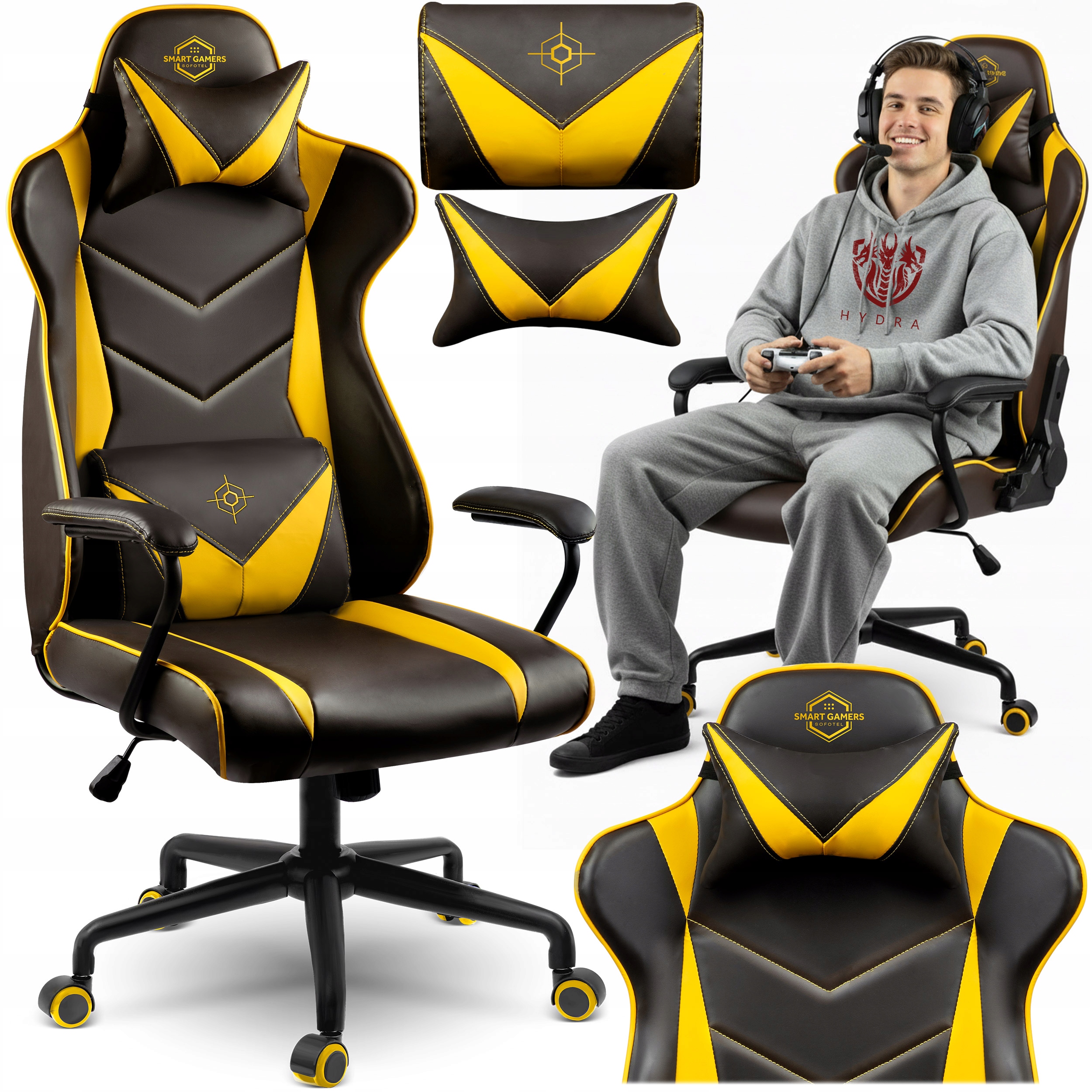 Fotel Gamingowy Blitzcrank Obrotowy Gracza Biurowy