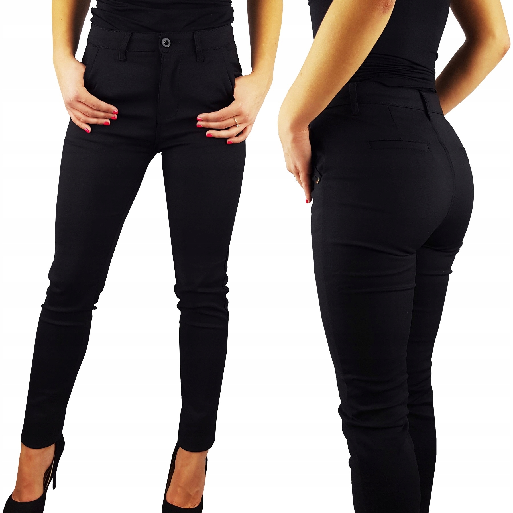 

Eleganckie Spodnie Damskie Cygaretki Plus Size