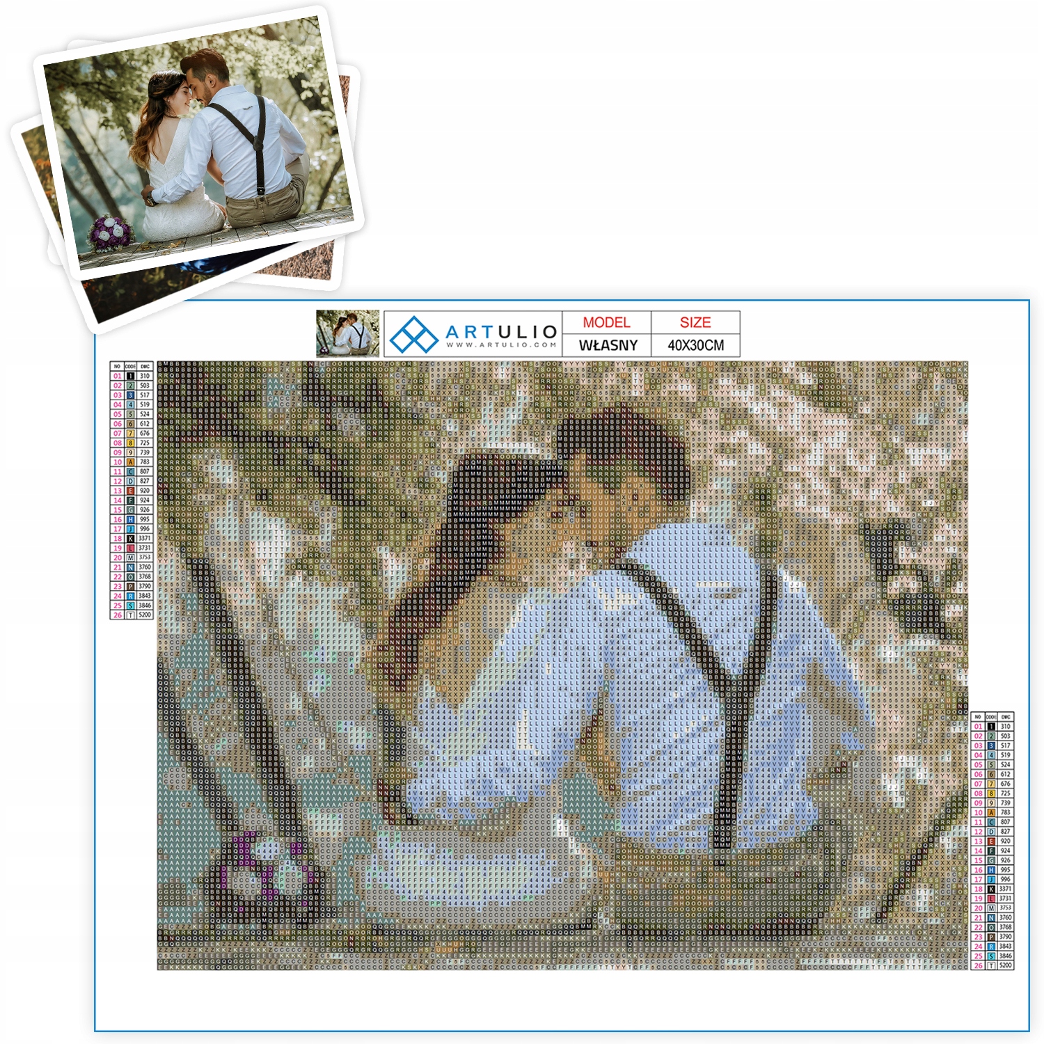 Diamond painting z vlastní fotografie, Diamantová výšivka, Mozaika a doplňky