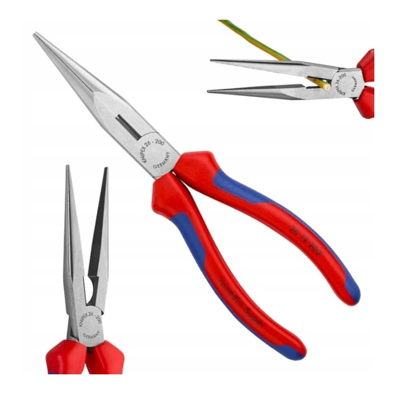 Szczypce tnące półokrągłe polerowane 200 mm Knipex (2612200)