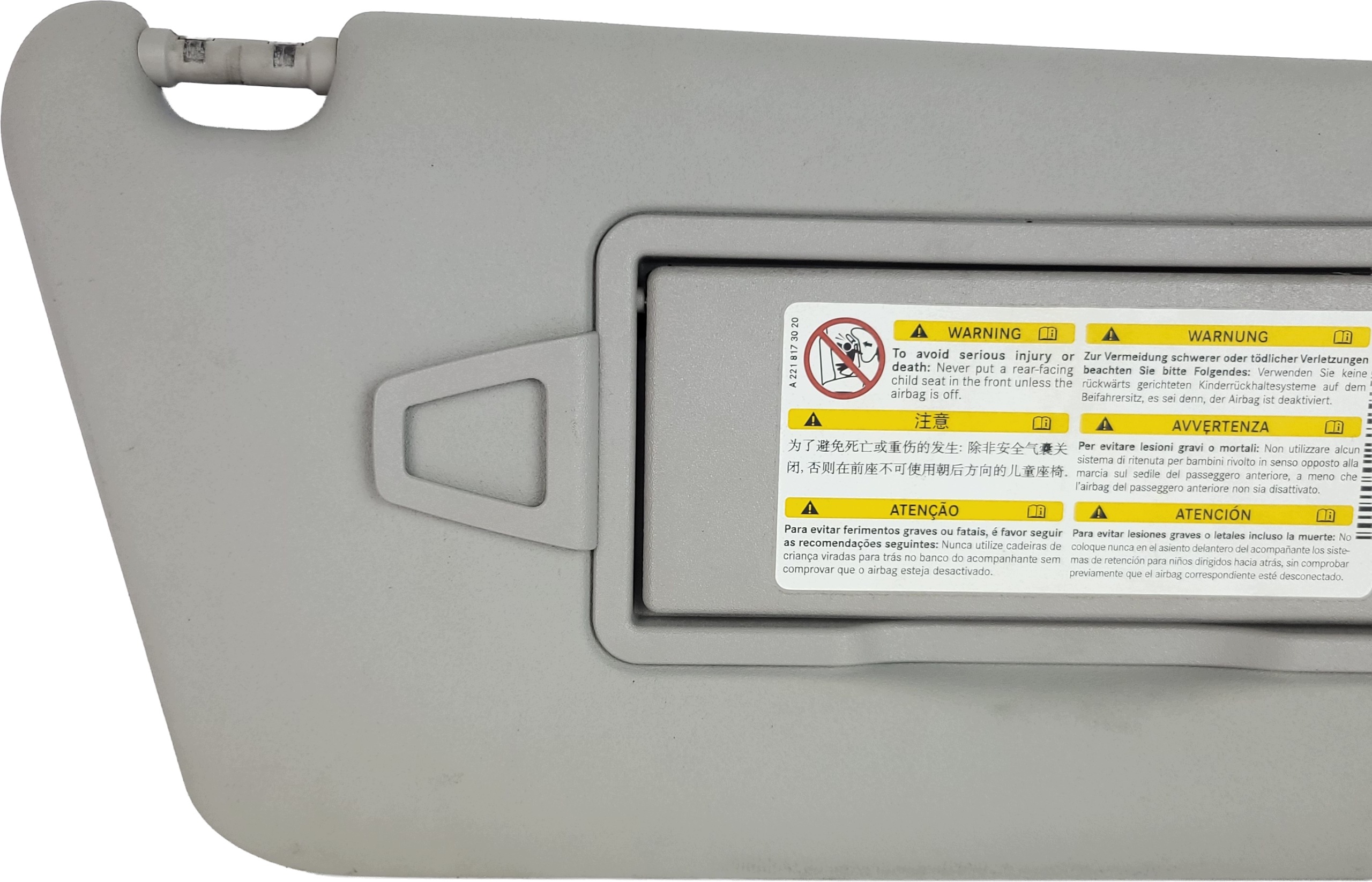 MERCEDES GLK X204 cover right sun visor right EUROPA