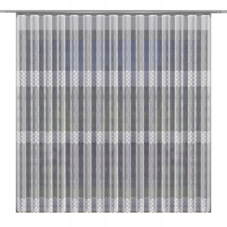 Mg Záclona 623/796 Bílá 300X250 cm hotová s páskou M