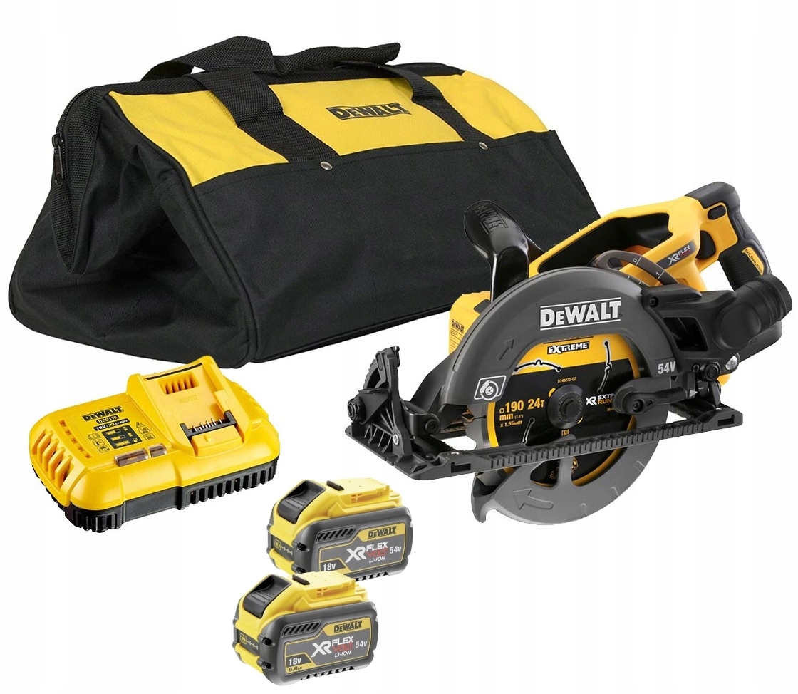 Pilarka tarczowa akumulatorowa DeWalt DCS577X2 190mm 54V Xr Flexvolt 2x9ah