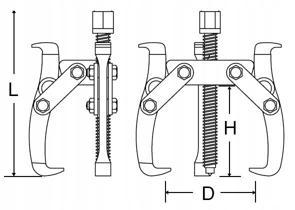 SATA ŚCIĄGACZ TRÓJRAMIENNY 8" 175-235MM Kod producenta ST90638SC